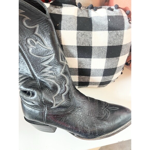 Larry Mahan Vintage Bullhide Round Toe Cowboy Boots Mens 10 D Western - Picture 8 of 14